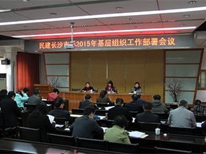 民建长沙市委举行2015年基层组织工作布置会