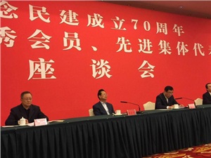 天心区工委主委王德军出席民建全国优秀会员、先进集体代表座谈会