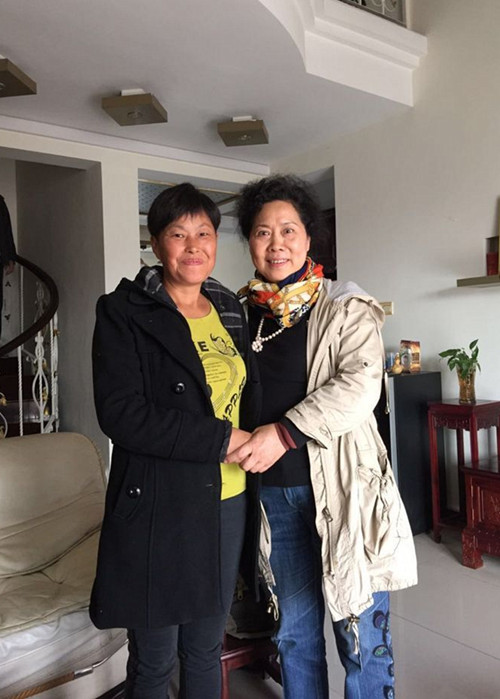 民建爱心会员牵线，“桑植母亲”叶桂花来长工作